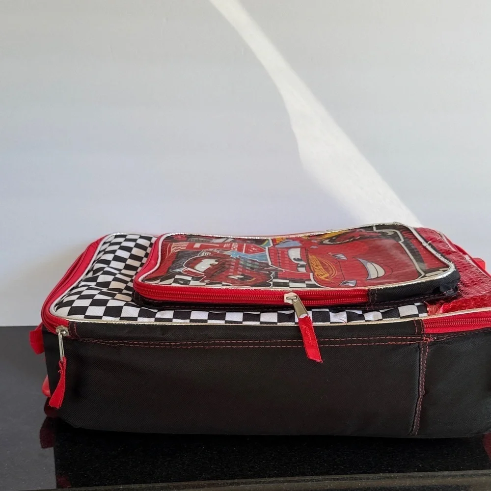 Disney Pixar Cars Lighting Mcqueen Rolling Luggage Suitcase